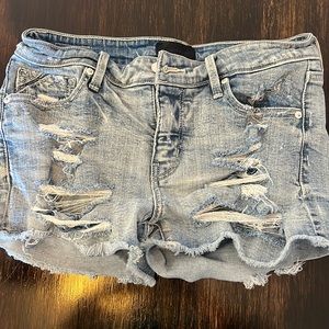 Buckle Black Jean shorts